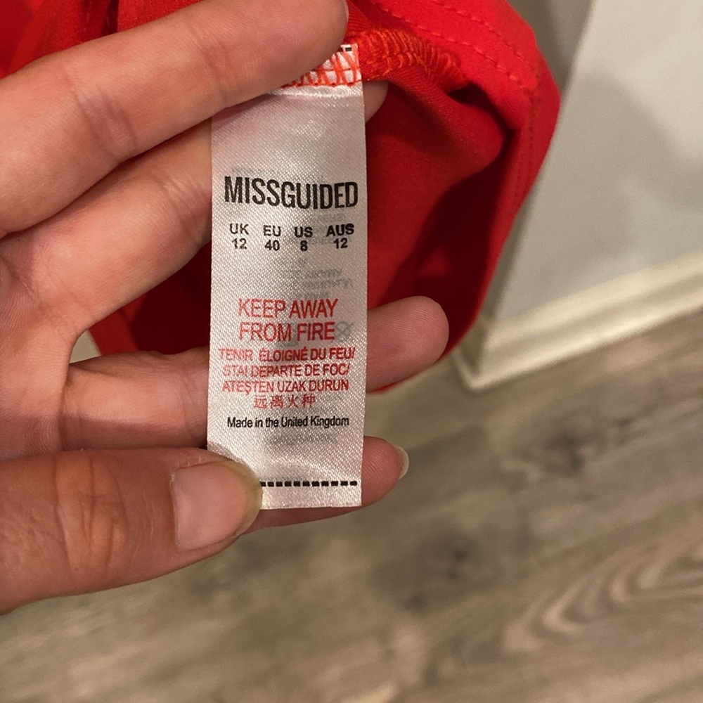 Missguided Red Cutout Midi Pencil Dress - Picture 4 of 7